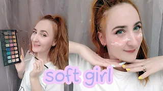 SOFT GIRL MAKEUP TUTORIAL 🍑 СТАЛА СОФТ-ГЁРЛ 🍑 Делаем 3 образа 🍑 Моё перевоплощение 🍑 стать милой