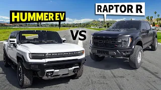 Hummer EV races 2023 Ford Raptor R // THIS vs THAT