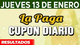 Resultado del sorteo Cupon Diario del Jueves 13 de Enero del 2022.