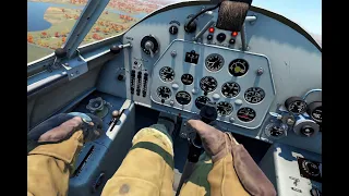 Первый бой на советском истребителе И-185 в VR шлеме в War Thunder.
