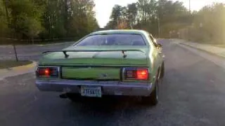 73 duster 340 burnout