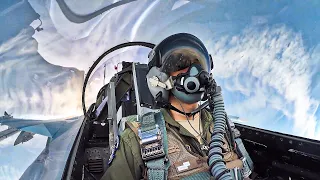 Amazing Cockpit View of F-16 Fighting Falcons Flight . United States Air Force | MFA