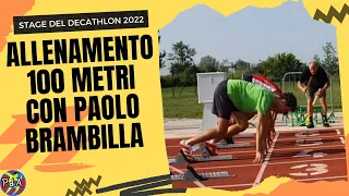 100m, allenamento dello stage dei decatleti a Crema, con Paolo Brambilla - #atletica