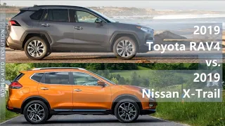 2019 Toyota RAV4 vs 2019 Nissan X-Trail (technical comparison)