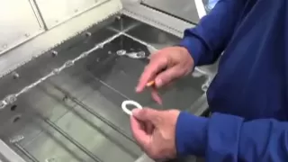 Ultrasonic cleaning demonstration