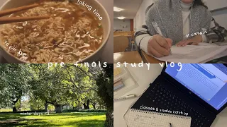 study vlog🌛☃️ winter semester classes