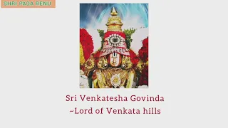 Shri Govinda Namavali with meanings(ENGLISH)