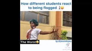 How different students react when being flogged.