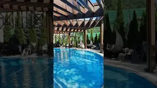 50-ти метровый бассейн отеля Гранд Отель Поляна.Газпром, курорт Красная Поляна