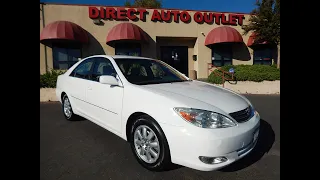 2003 Toyota Camry XLE walk around demo review!