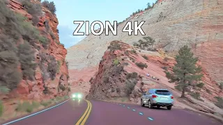 Zion National Park 4K - Scenic Drive - Utah USA