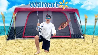 NO BUDGET Walmart SURVIVAL Fishing Challenge! (24 Hours)