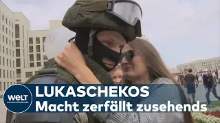 WEITER PROTESTE GEGEN LUKASCHENKO: Sondereinheiten solidarisieren sich mit Demonstranten in Belarus