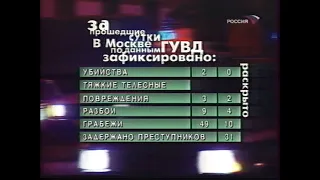 Дорожный патруль (фрагмент), погода, переход на EuroNews [Россия] (30 марта 2003)