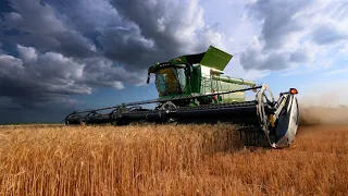 Spending Mothers Day Cutting Wheat In South Texas