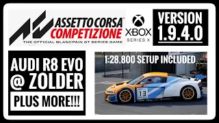 Assetto Corsa Competizione Audi R8 Evo setup at Zolder…plus more discussed.