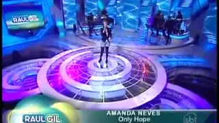 Amanda Neves - Only Hope (Estréia do Programa Raul Gil no SBT)