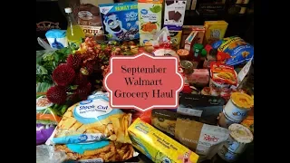 Walmart September Grocery Haul & Meal Plan