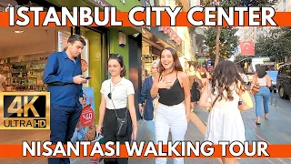 Istanbul City Center Nişantaşı Walking Tour 1 September 2023 | 4K UHD 60FPS