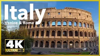 ITALY - VENICE & ROME Best Sites, 4K Travel Video