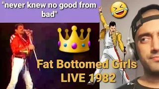 1st time listening to Fat Bottomed Girls by Queen 😆 LIVE at the Bowl 1982 (Subscriber Request)