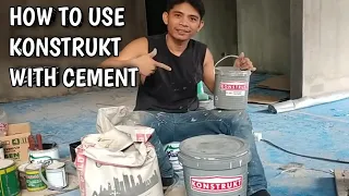 how to use konstrukt w/ cement