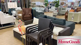 HOMEGOODS FURNITURE SOFAS CONSOLES COFFEE TABLES ARMCHAIRS SHOP WITH ME SHOPPING STORE WALK THROUGH