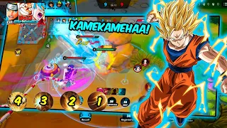ONE OF THE STRONGEST CHARACTER IN JUMP ASSEMBLE SUPER SAIYAN GOKU JUNGELR GAMEPLAY AND ITEM BUILD