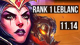 LEBLANC vs VIKTOR (MID) | Rank 1 LeBlanc, Rank 4, Legendary, 19/3/5 | EUW Challenger | v11.14