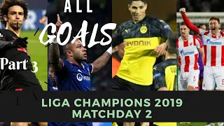 TERBARU. Champions League 2019-2020 Matchday 2 (Part 3). All Goals