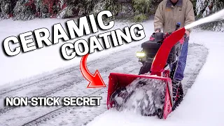 I Ceramic Coated my SNOW BLOWER to make it NON STICK