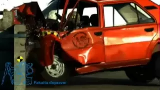 Škoda 120 crash test 50 kph (31 mph)