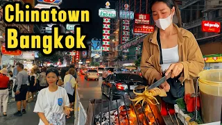 BANGKOK CHINATOWN : Wanderful Nights In The Chinatown bangkok & Fantastic Chinese Street Food 4K UHD