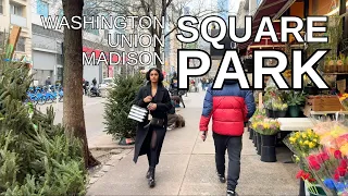 NEW YORK CITY Walking Tour [4K] - WASHINGTON / UNION / MADISON SQUARE PARK