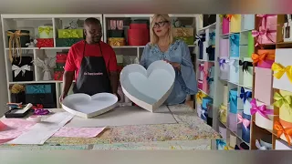 ONLINE COURSE - HOW TO MAKE HEART SHAPED CARDBOARD BOXES