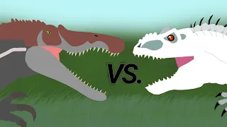 Indominus Rex vs Spinosaurus (adult) Animation battle Special (S2-Ep2)