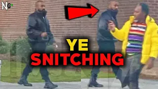 Kanye West CAUGHT SNITCHING On Paparazzi AT The Police Station (KAREN WEST IS BORN)