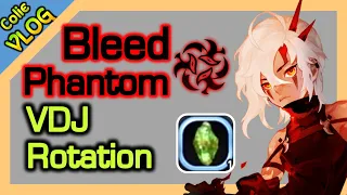 Bleed Phantom Skill Rotation with Verdure Jade / x0.25 slow motion / Dragon Nest SEA