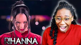 RIHANNA SUPERBOWL 2023 HALFTIME SHOW LIVE PERFORMANCE REACTION!!! 😍