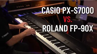 Battle of the Most EXPENSIVE Digital Piano - Casio PX-S7000 vs Roland FP-90X