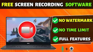 TOP 5 Best FREE Screen Recorder For PC Without Watermark 2024 | Best Screen Recorder For Free | 4K