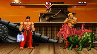 SHIN RYU vs HE MAN - Highest Level Incredible Epic Fight!