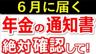 【年金額改定】6月に届く通知書の確認項目！ココだけは絶対にチェック！【年金受給者/振込通知書】