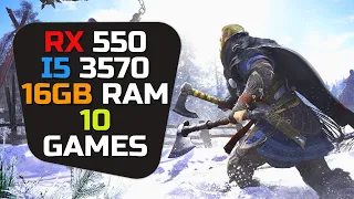 RX 550 2GB + I5 3570 & 16GB Ram - Test In 10 Games