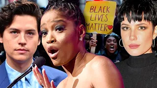 Keke Palmer, Cole Sprouse, Halsey & more celebs SUPPORT BlackOutTuesday & protest for BLM