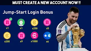 BEST TIME TO START A NEW EFOOTBALL ACCOUNT | Epic ×1, Legendary ×1, 22+ Free Cards😍