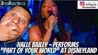 FIRST TIME HEARING Halle Bailey - Performs “Part of Your World” at Disneyland REACTION