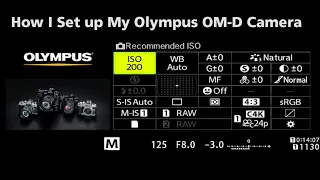 How I Set Up My Olympus OM D Camera