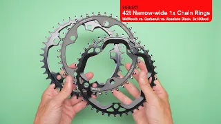 Wolftooth vs. Garbaruk vs. Absolute Black chainrings: Real Weight