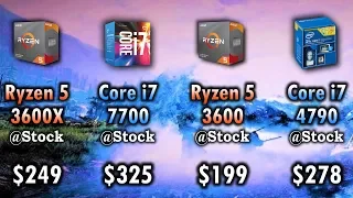 Ryzen 5 3600X vs Core i7 7700 vs Ryzen 5 3600 vs Core i7 4790 | RX 5700 XT 8GB